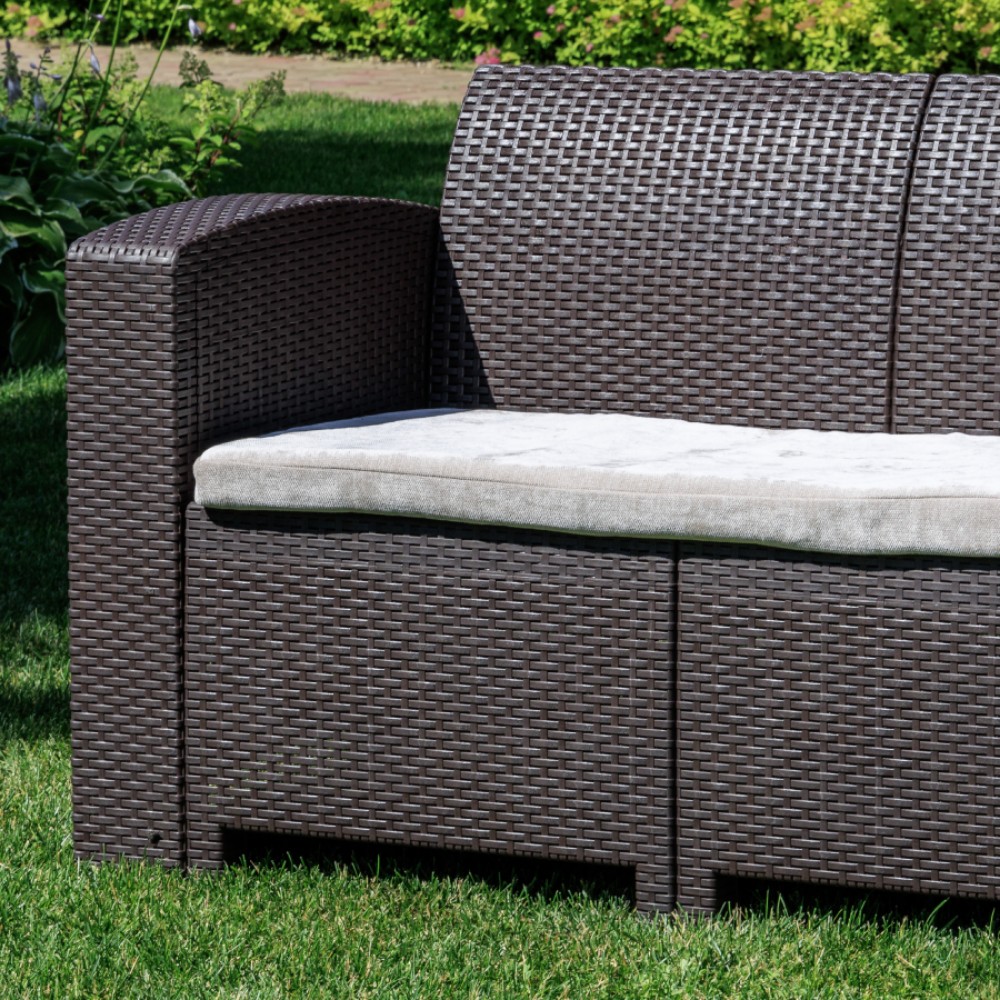 Двухместный диван Royal Family LANA LUX коричневый 5